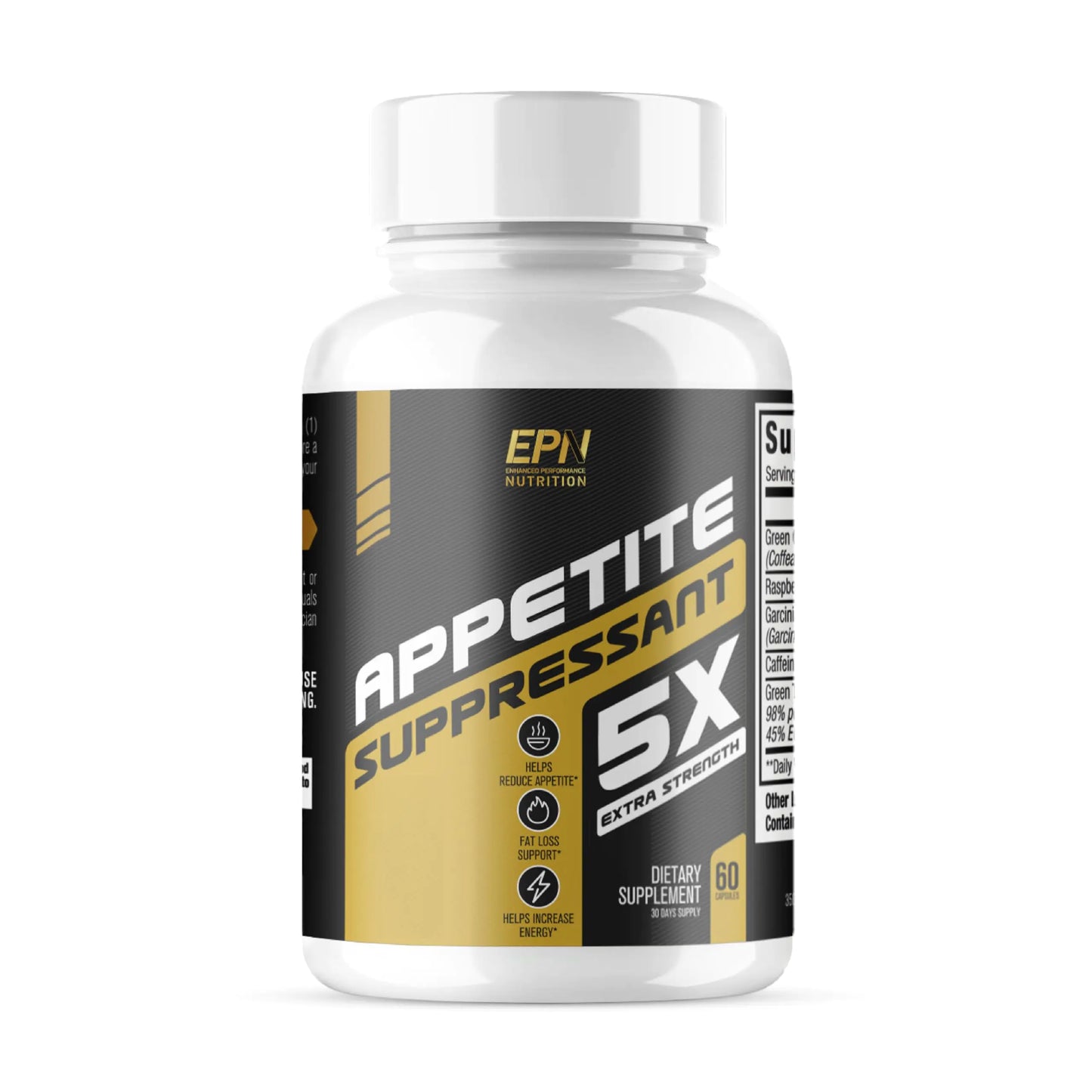 EPN Supplements | MAX Dosed Appetite Suppressant for Weight Loss Pills for Women & Men | Fat Burner Supplement Carb Blocker Metabolism Booster | Best Weight Loss Diet Pills - 60 Servings