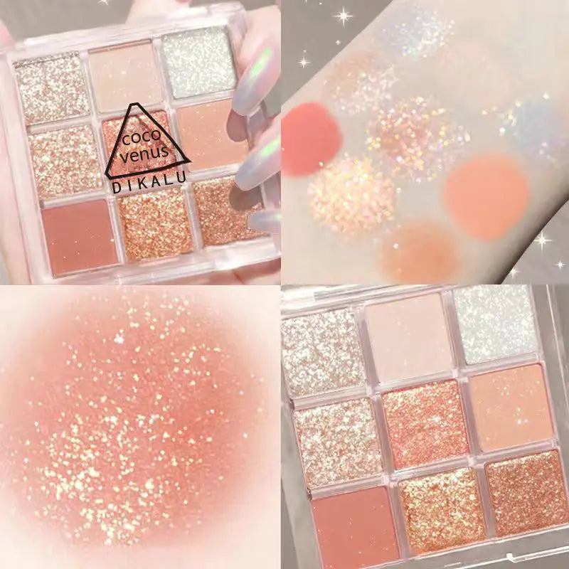 DIKALU Sunset Glow Nine-Color Eyeshadow Palette