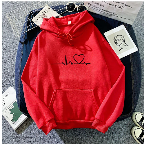 Fleece casual plus size hoodie fashion sport hoodie for women