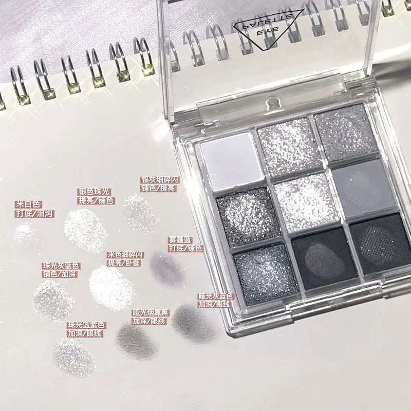 DIKALU Sunset Glow Nine-Color Eyeshadow Palette