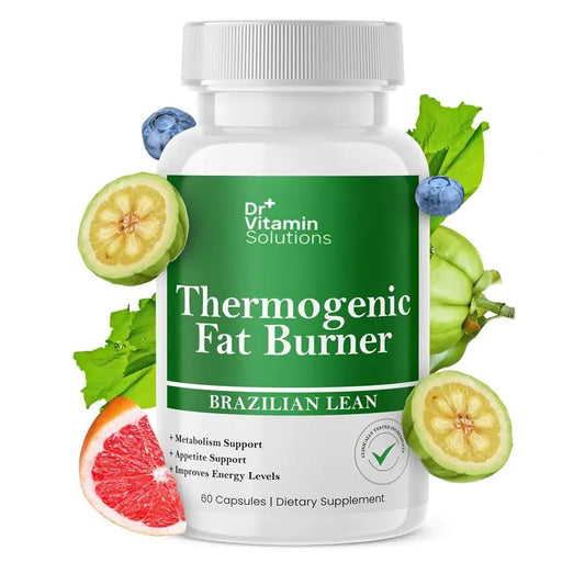 DR VITAMIN SOLUTIONS Thermogenic Fat Burner Brazilian Lean Weight Loss Pills for Women Waist Trimmer & Supplements for Bloating for Women & Men 60 Capsules