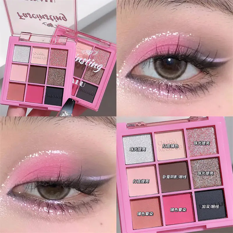 DIKALU Sunset Glow Nine-Color Eyeshadow Palette